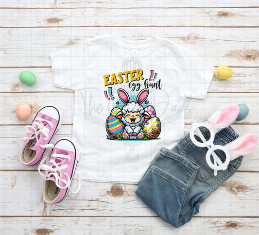 Easter Egg Hunt Sheep Top Design