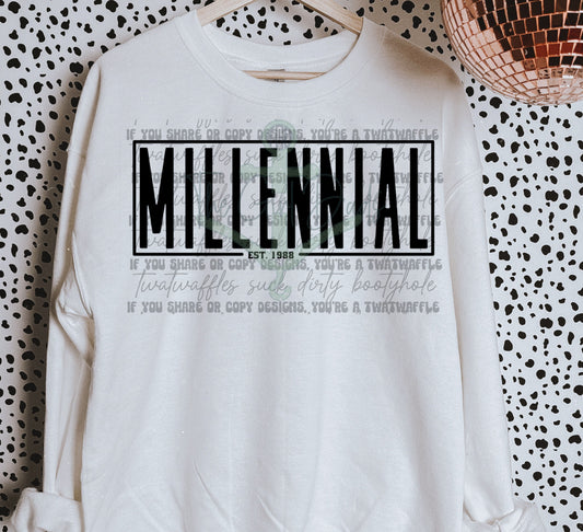 Millennial Year (PICK YOUR YEAR) Top Design