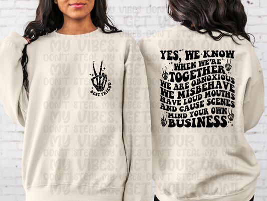 Best Friend (Front & Back) Top Design