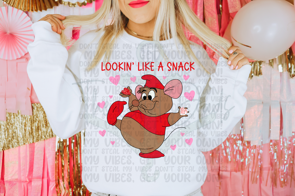 Lookin' Like A Snack Gus Valentine Top Design