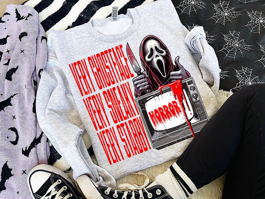 Very Ghostface Very Sneaky Very Stabby Top Design