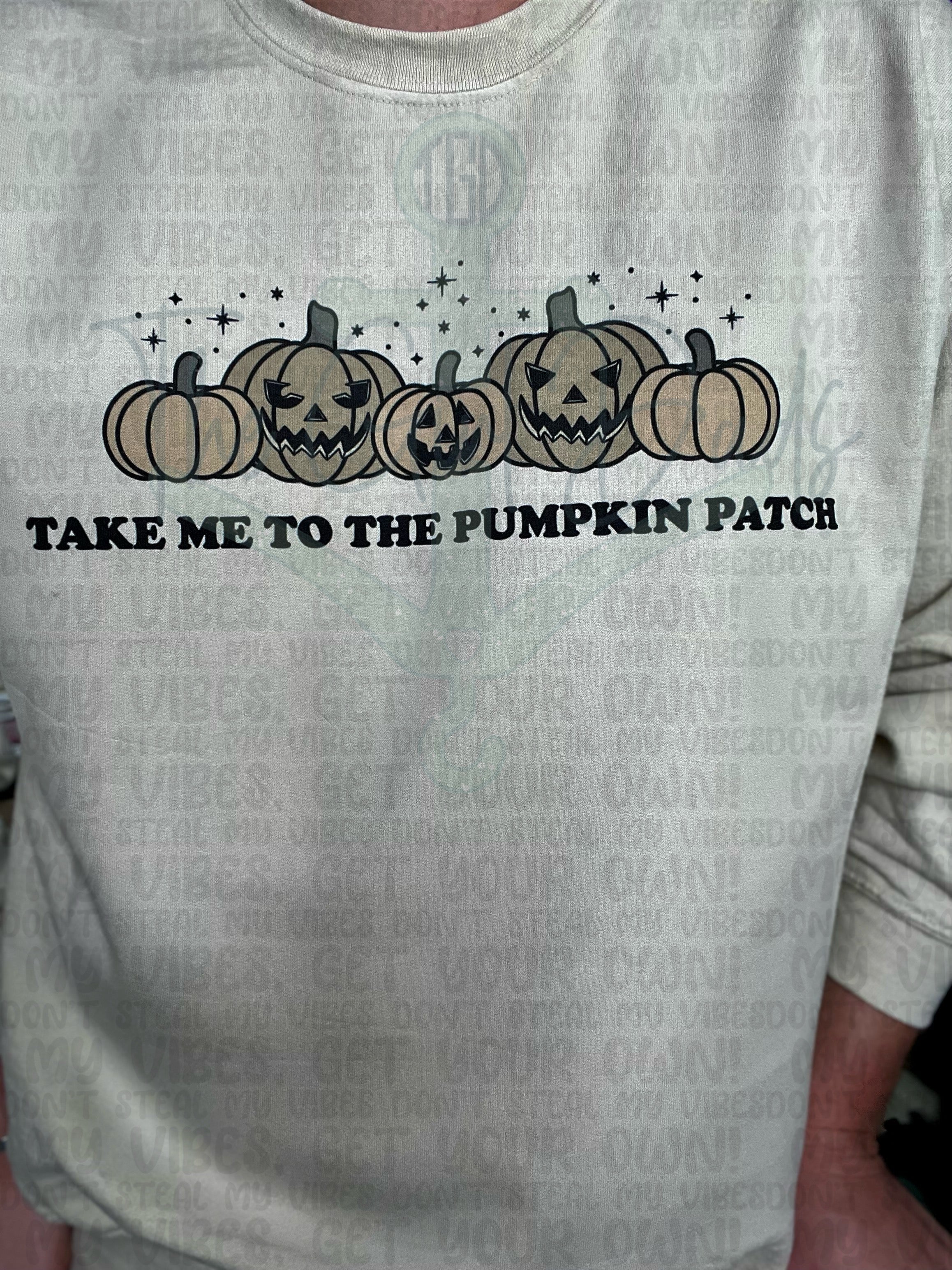 Take Me To The Pumpkin Patch Top Design
