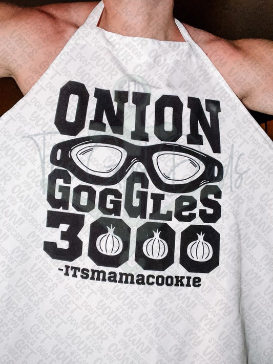 Onion Goggles 3000 White Apron