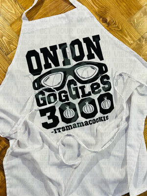 Onion Goggles 3000 White Apron