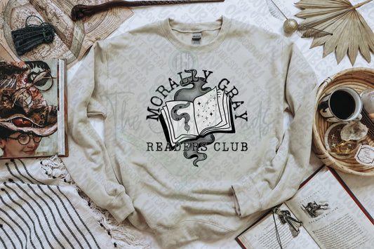 Morally Gray Readers Club Top Design