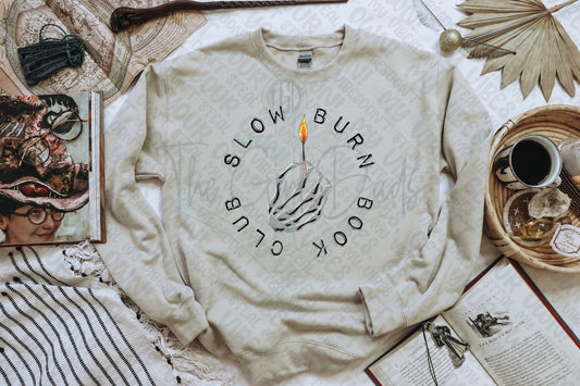 Slow Burn Book Club Top Design