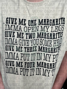 Give Me One Margarita Top Design