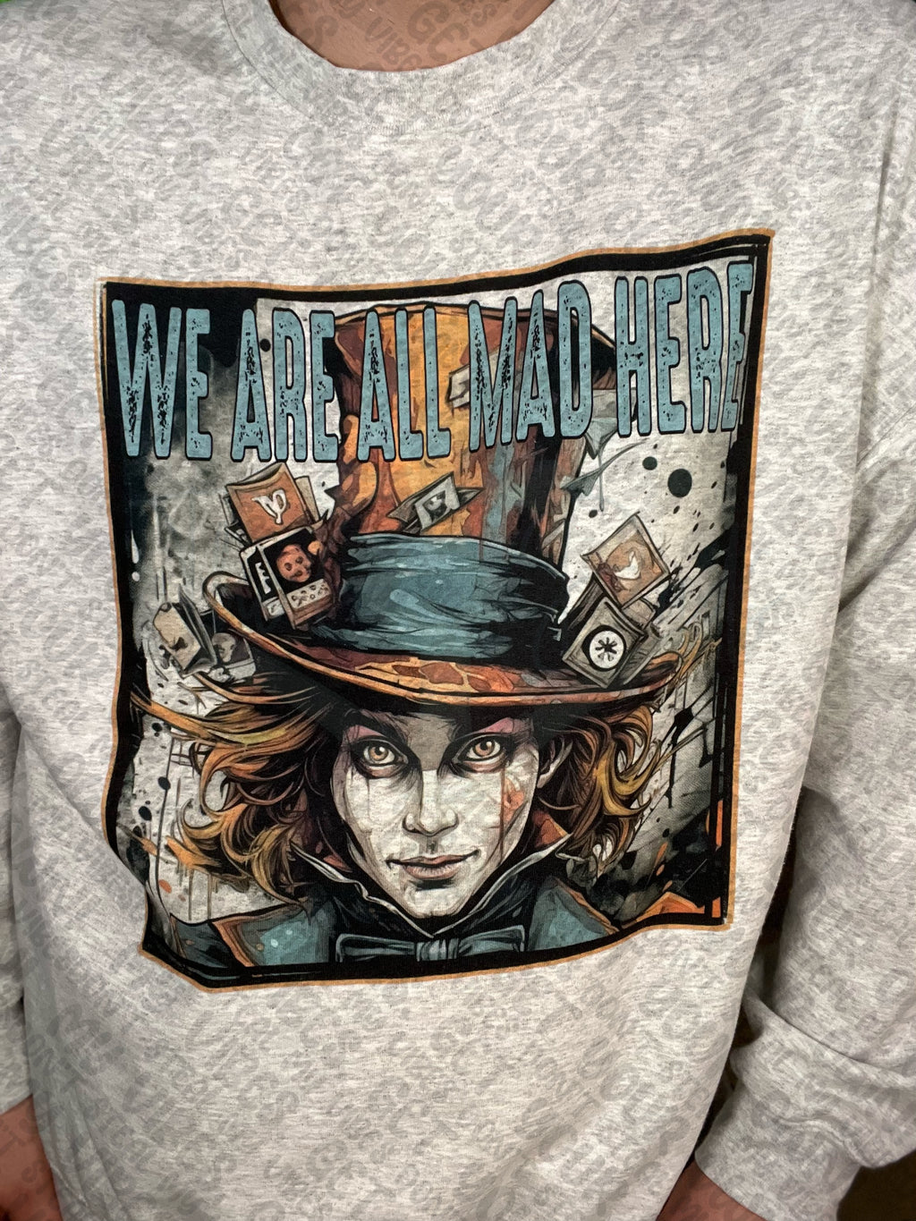 We Are All Mad Here Top Design