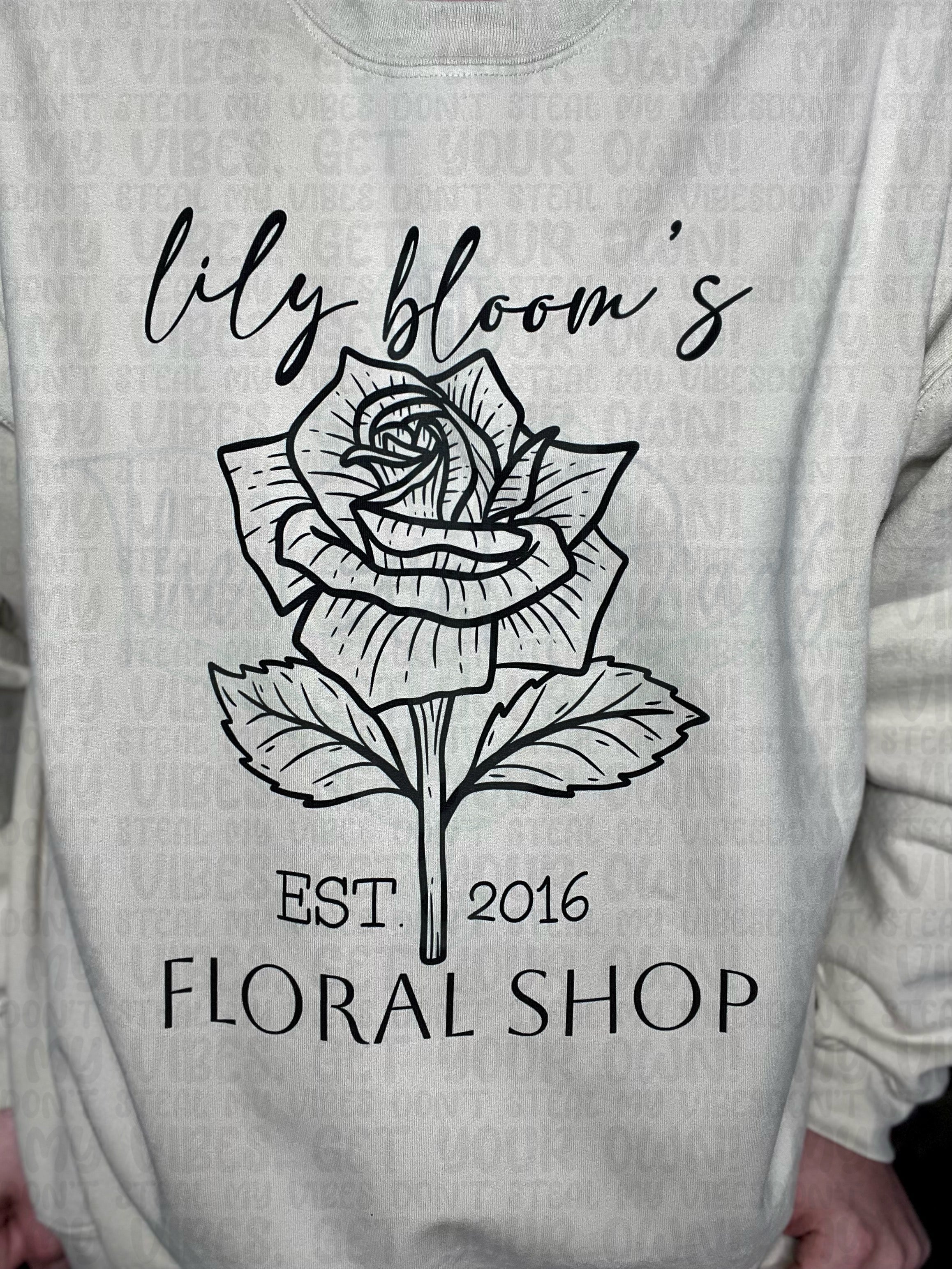 Lily Bloom Floral Shop Top Design
