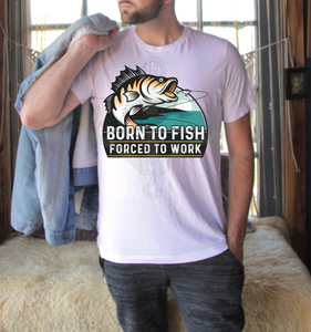 Born to Fish, Forced to Work Design