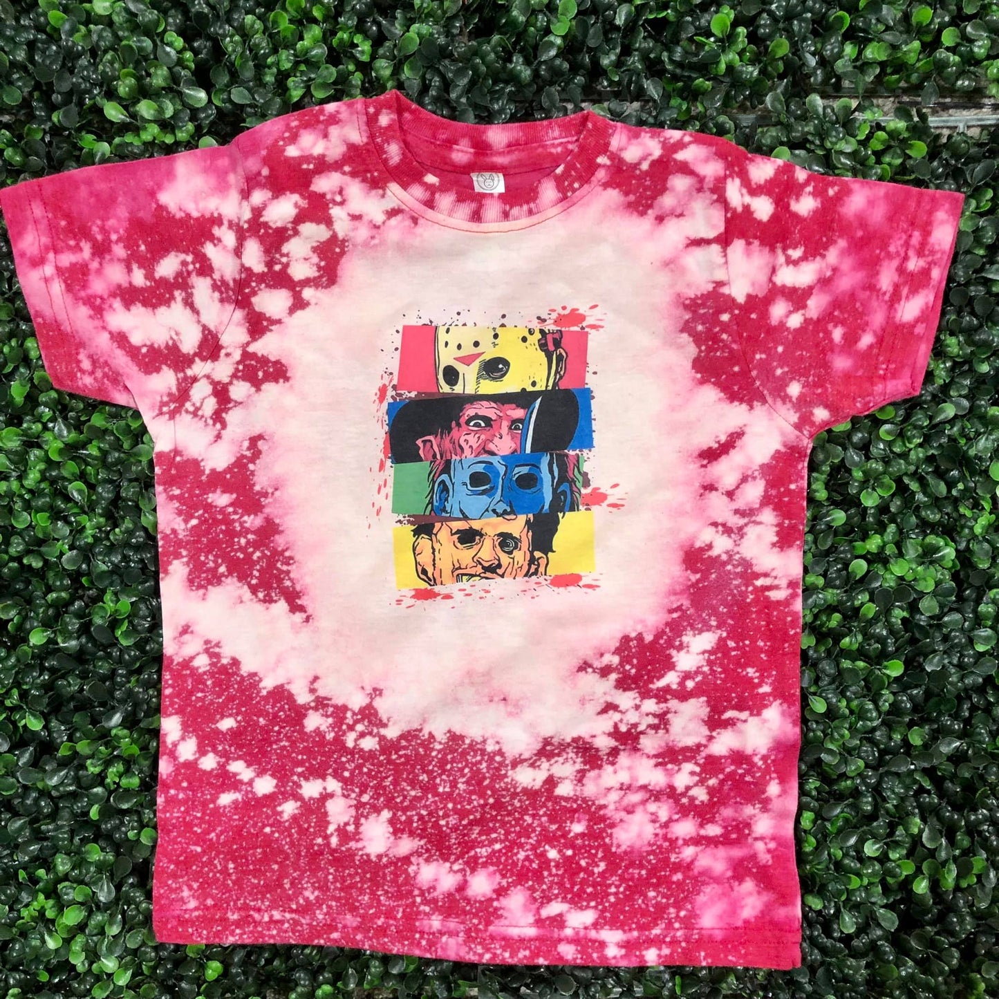 Neon Horror Friends Top  Design