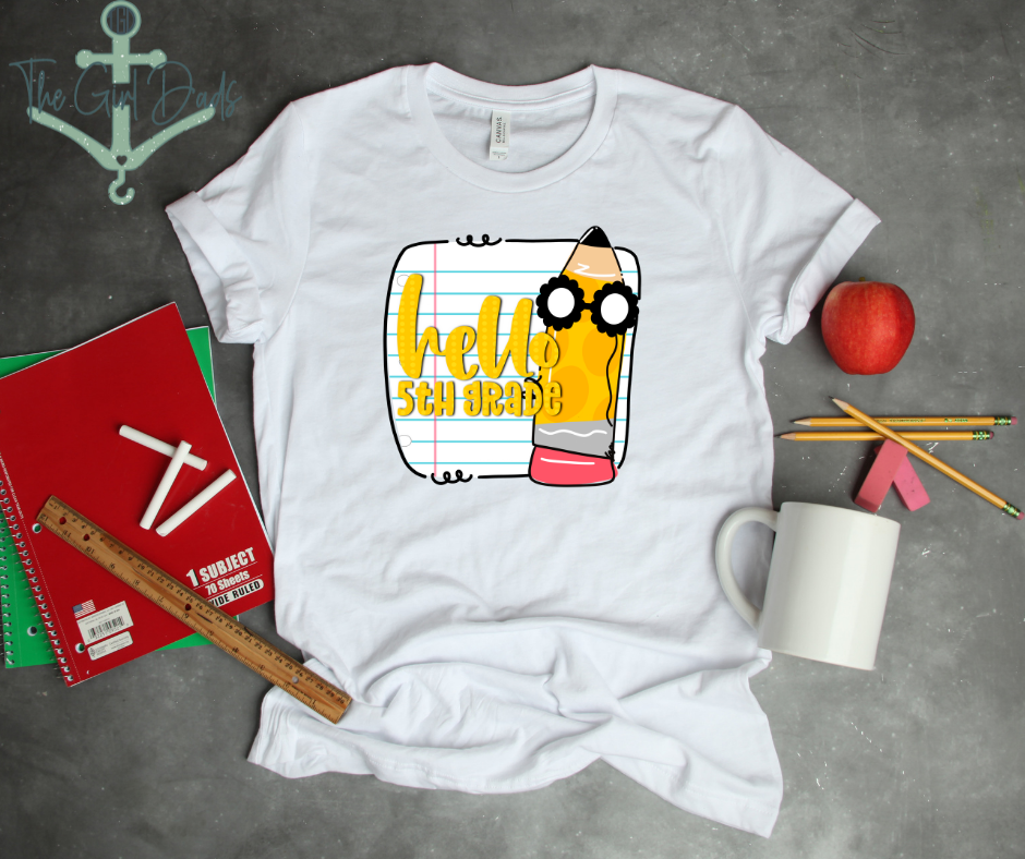 Hello Pencil (Pre-K to 5th Grade) Tee