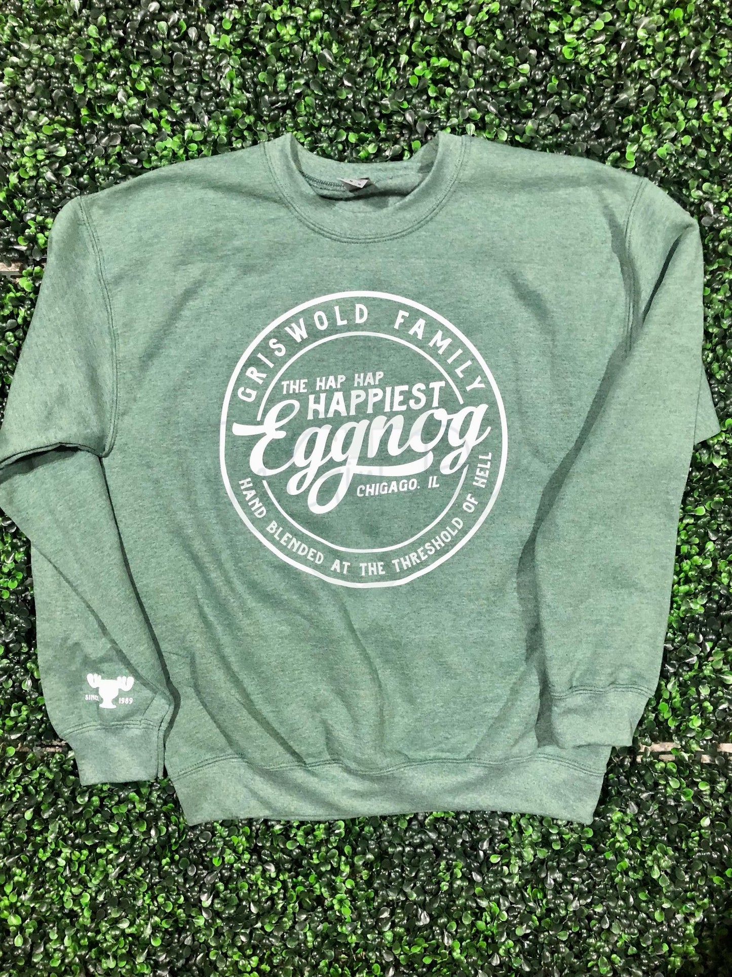Happiest Eggnog Screen Print Top Design