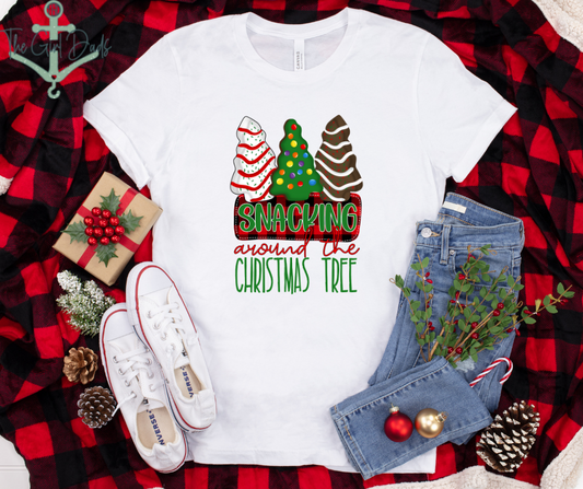 Snacking Around the Christmas Tree Top Design