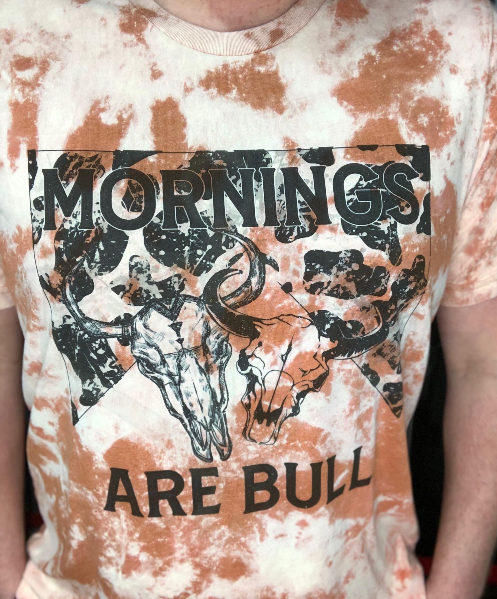 Mornings Are Bull Top Design