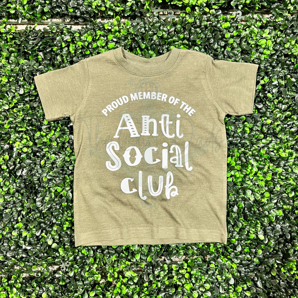 Proud Member of Anti Social Club (Infant & Toddler) Screen Print Top Design