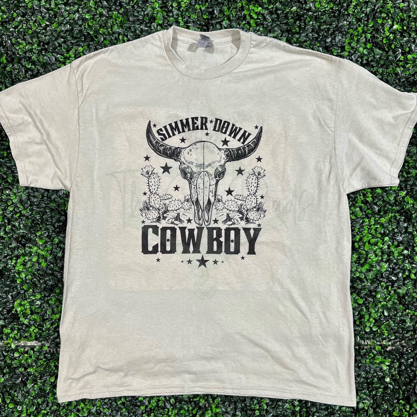 Simmer Down Cowboy Top Design