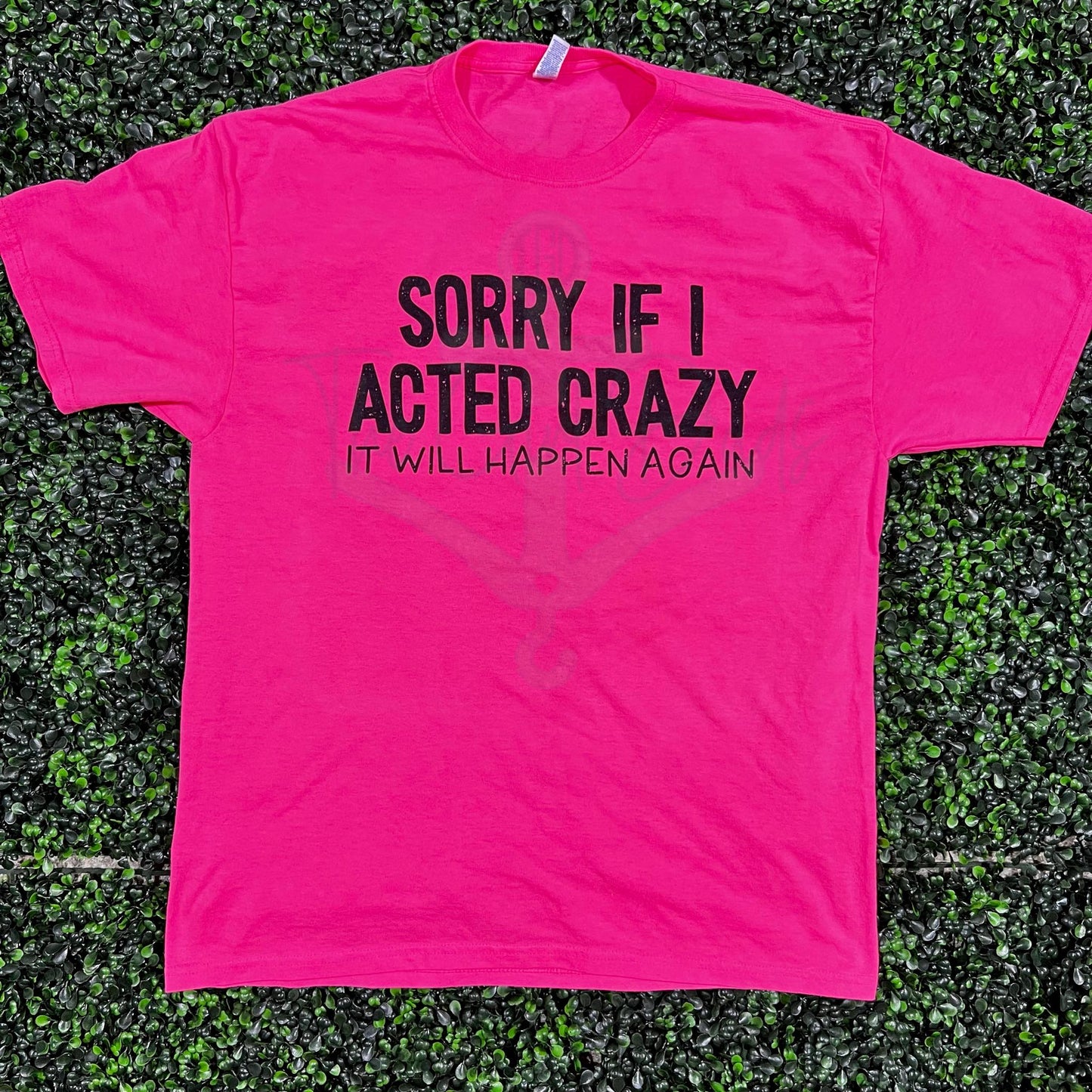 Sorry if I Acted Crazy Top Design