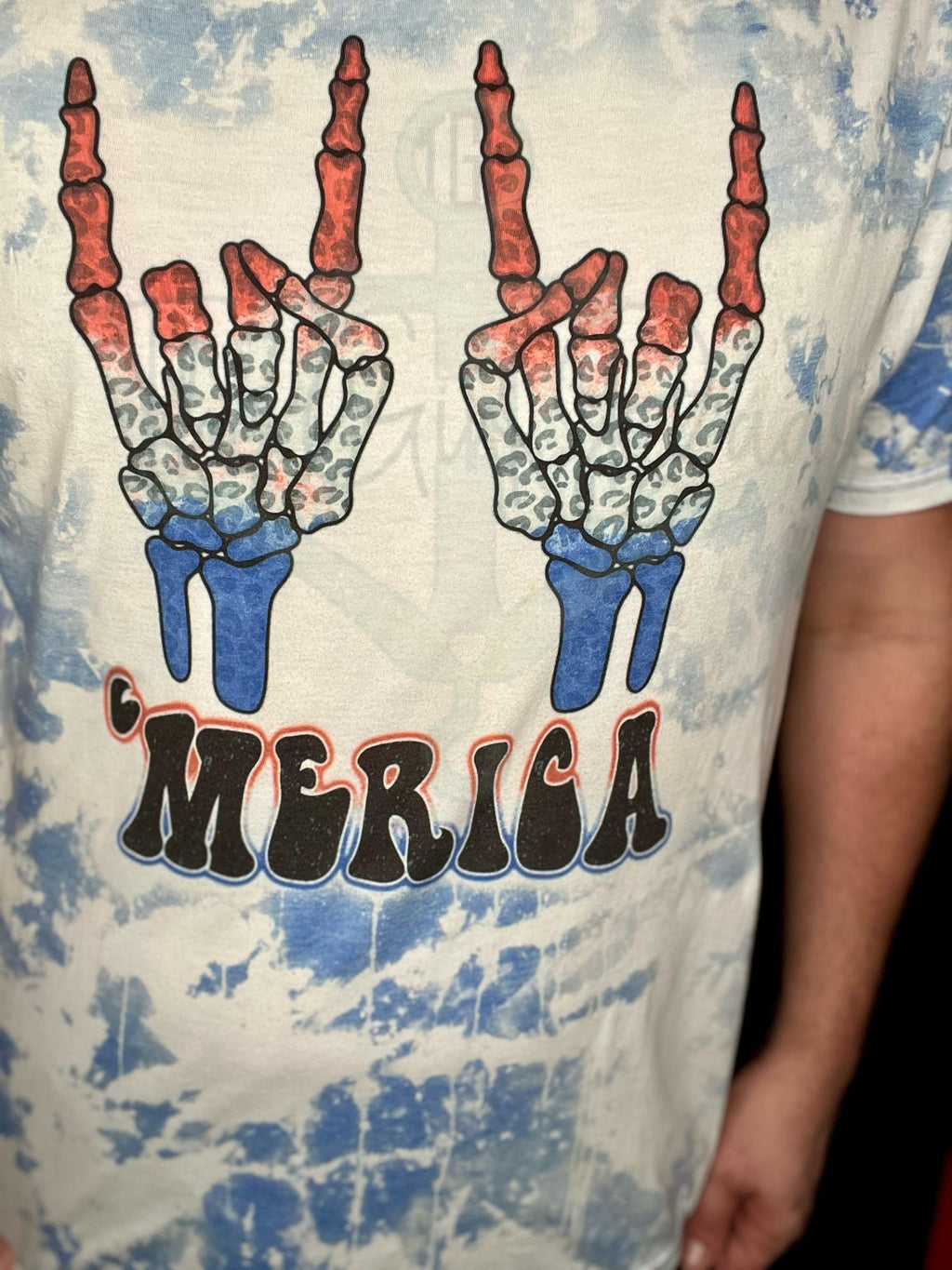 'Merica Rocker Hands Top Design