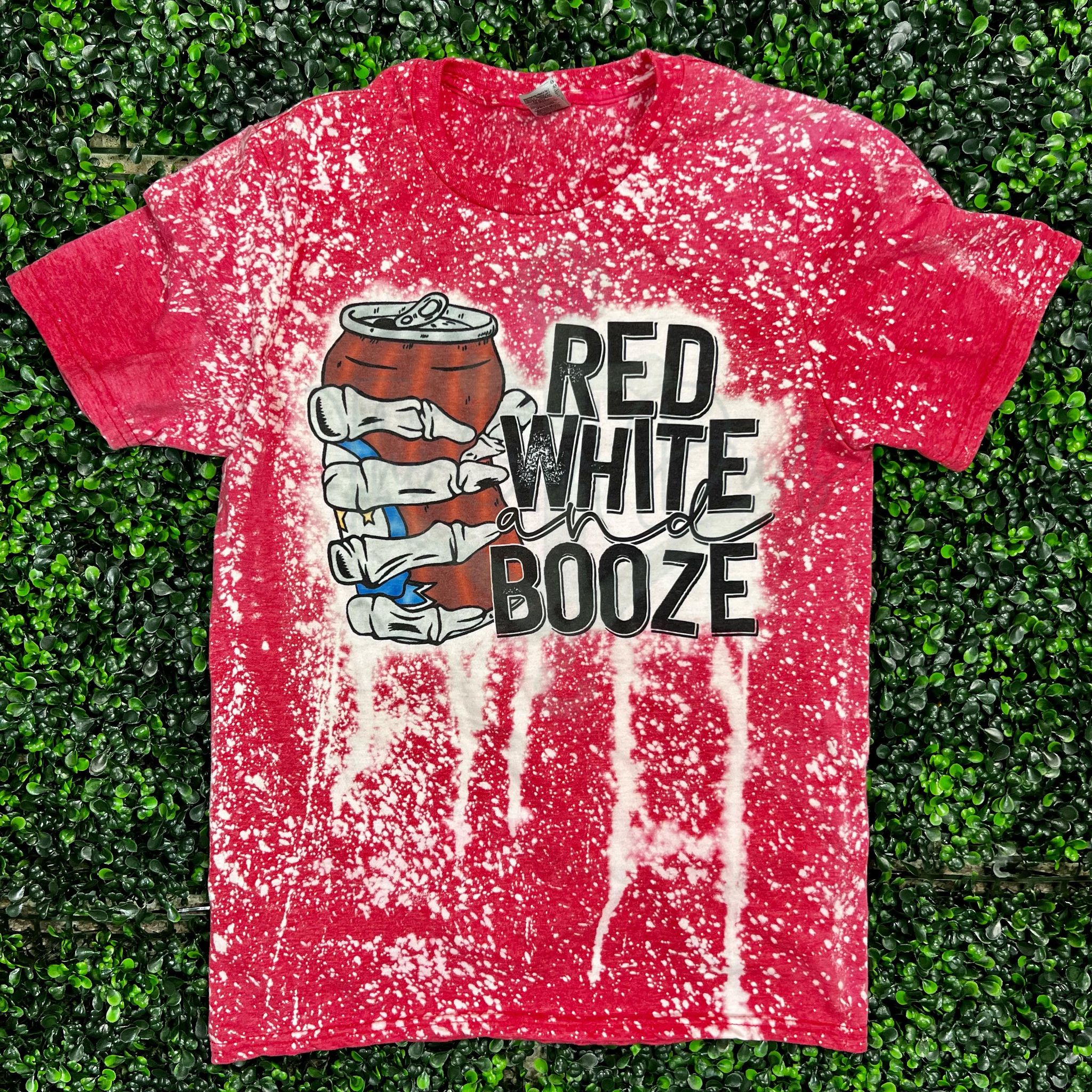 Red White and Booze Top Design