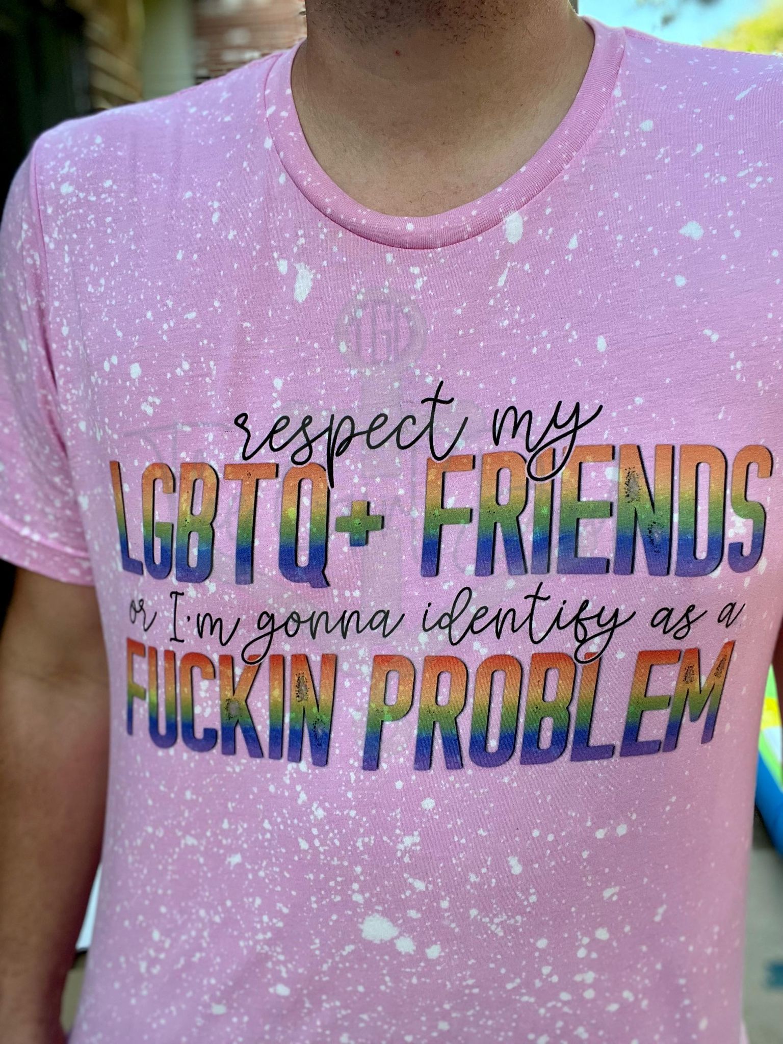Respect my LGBTQ+ Friends Top Design