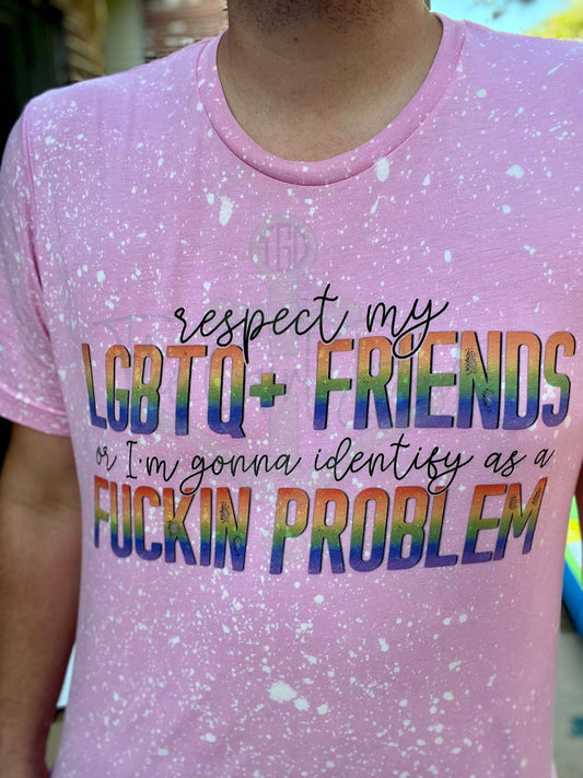 Respect my LGBTQ+ Friends Top Design