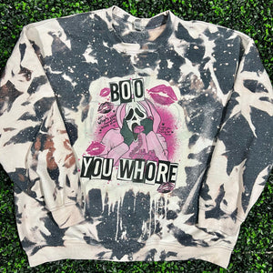 Boo You Whore Ghost Top Design
