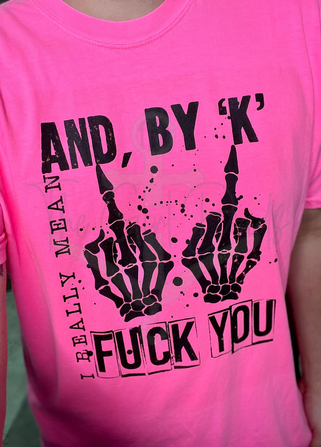 And By "K" I Really Mean Screen Print Top Design