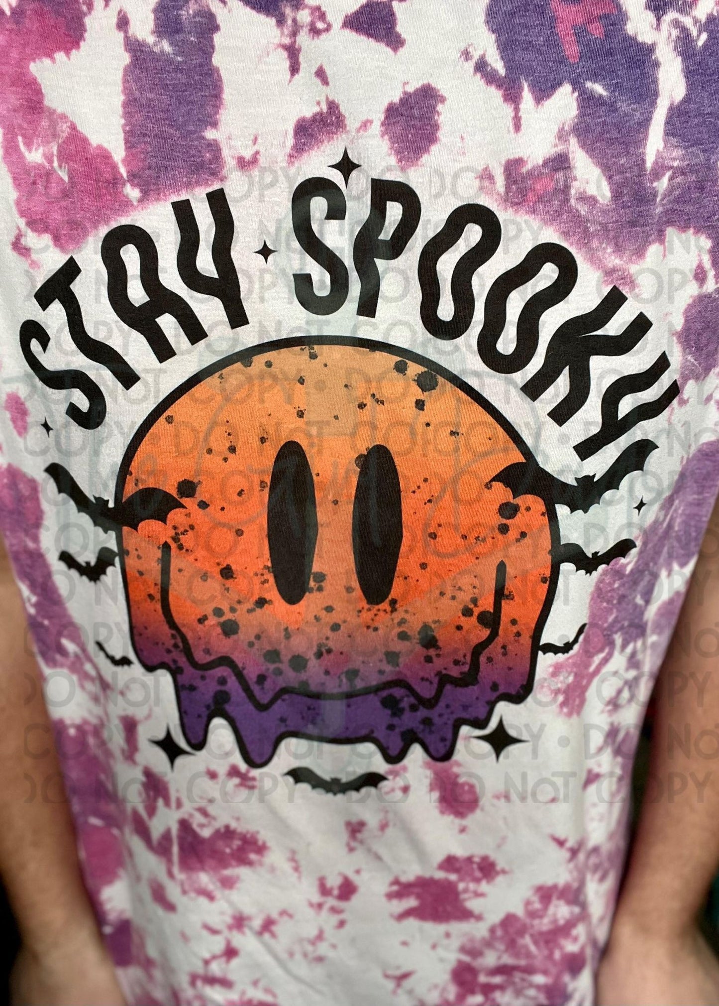 Stay Spooky Melting Smiley Top Design