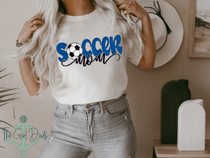 Soccer Mom Blue Top Design