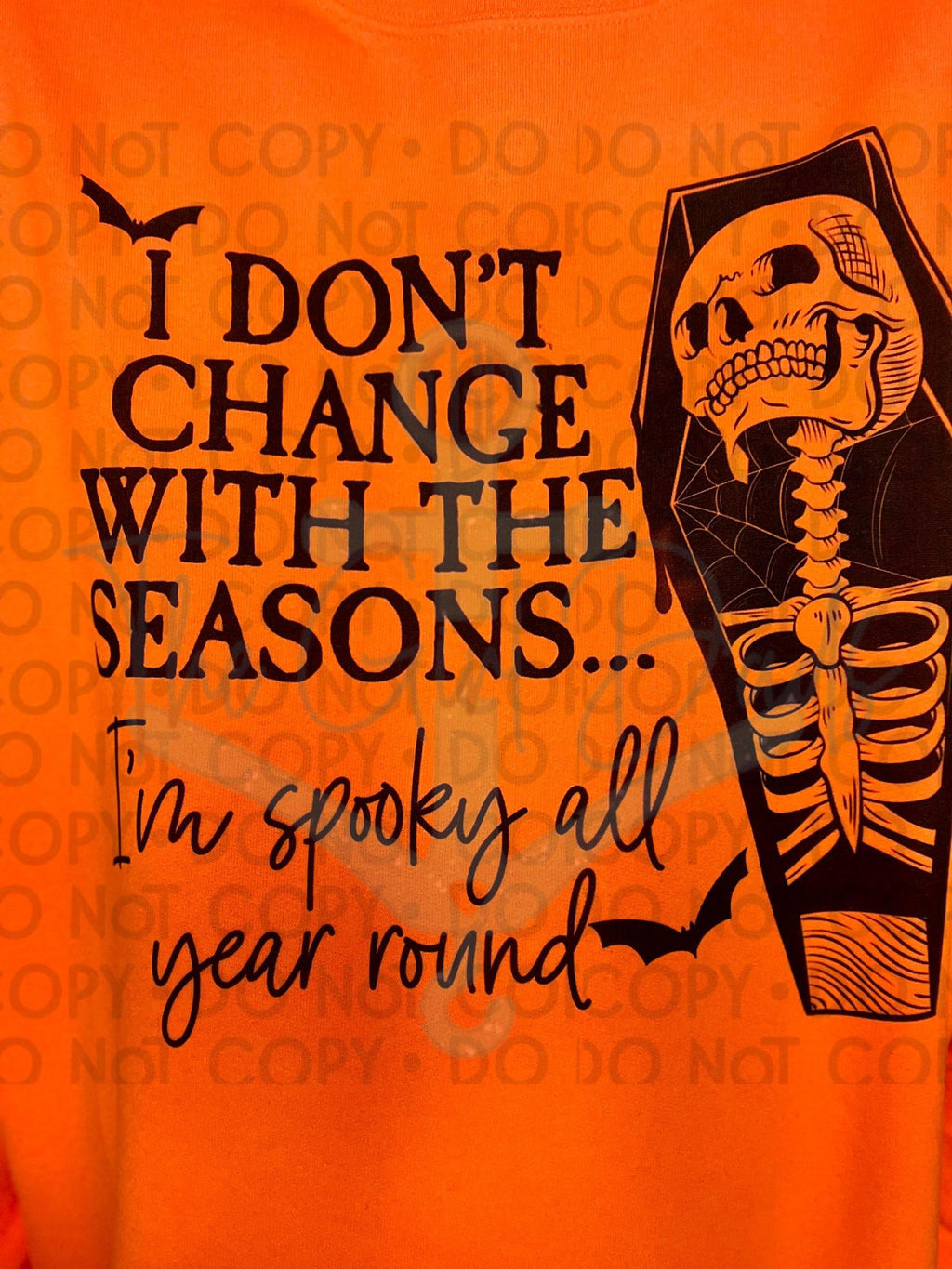 I'm Spooky All Year Around Top Design