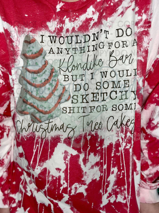 Sketchy Shit for Christmas Tree Cakes Top Design