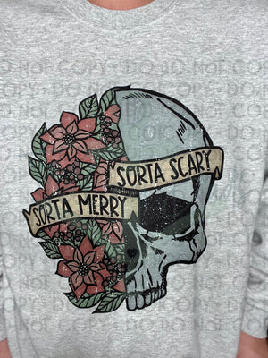 Sorta Merry Sorta Scary Top Design