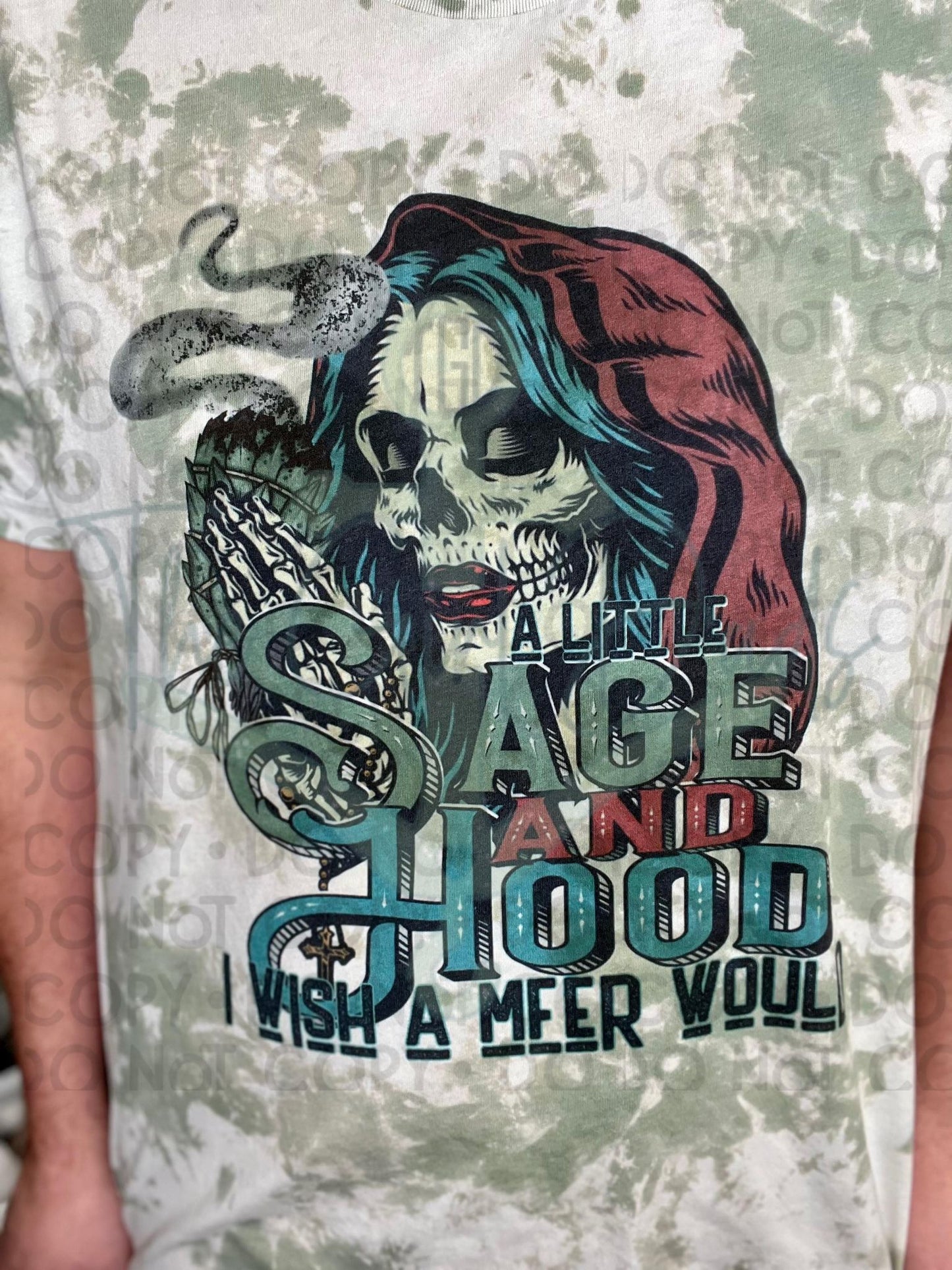 A Little Sage and Hood Top Design