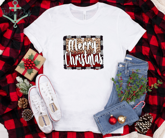 Merry Christmas (Buffalo Plaid) Top Design