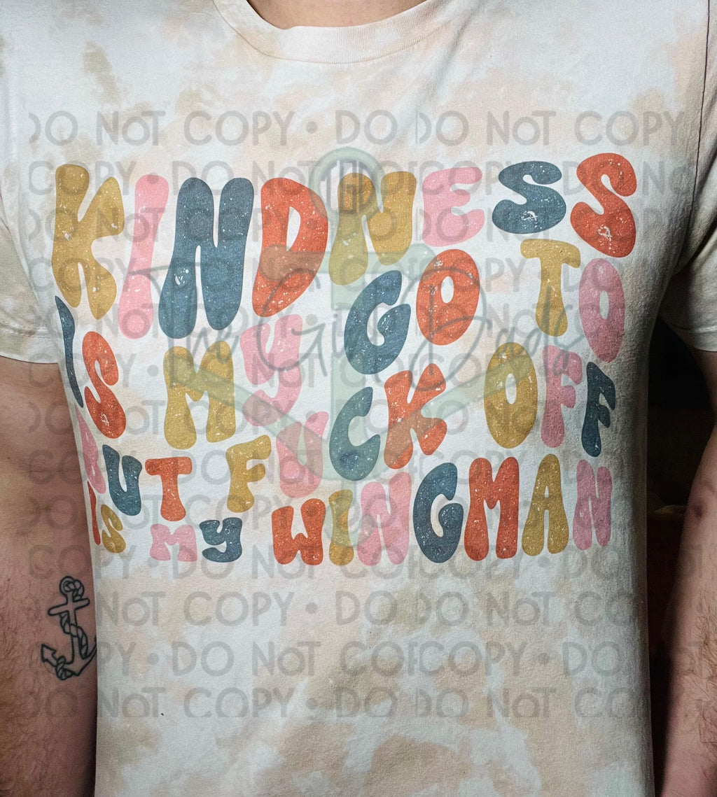 Kindness is My Go To (Front & Back) Top Design
