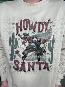 Howdy Santa Top Design