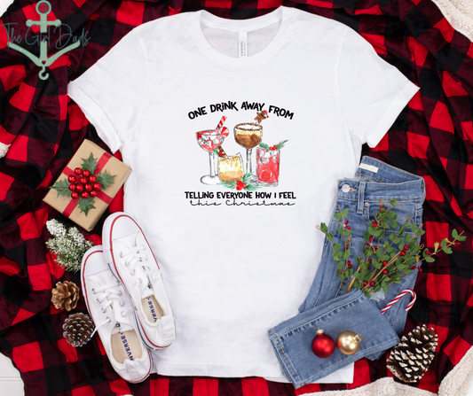 One Drink Away Top Design