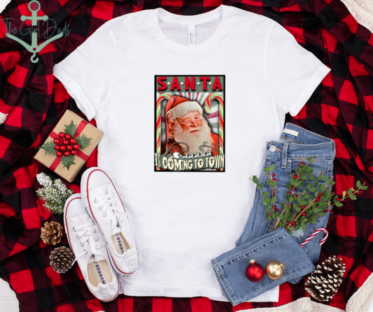 Santa is Coming to Town Top Design