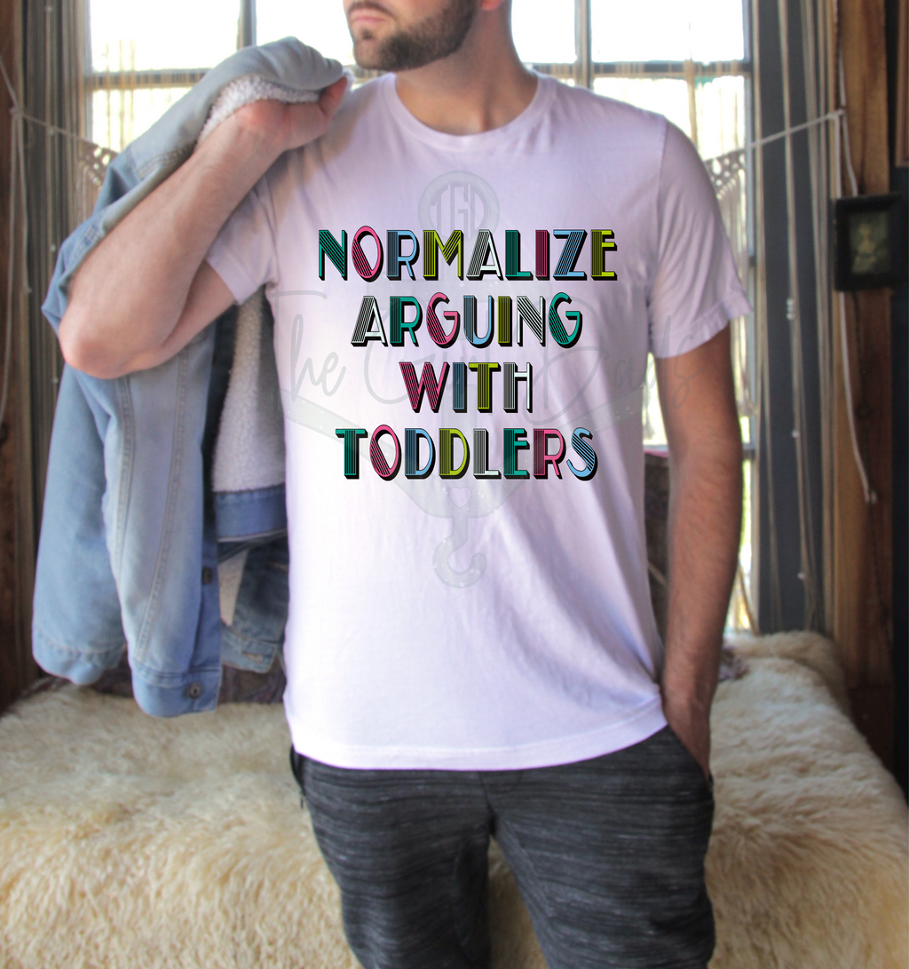 Normalize Arguing with Toddlers (Full Light Colors) Top Design