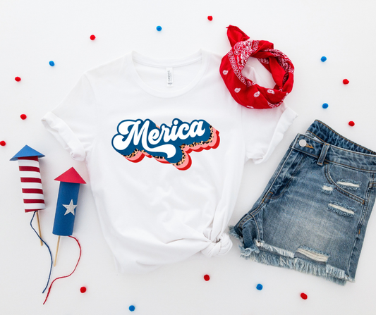 Merica Retro Top Design