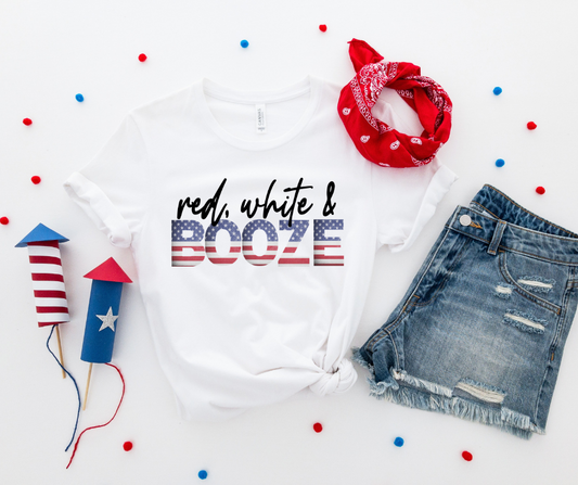 Red, White & Booze Top Design