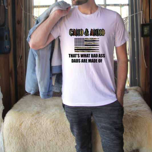 Camo & Ammo Badass Dad Top Design