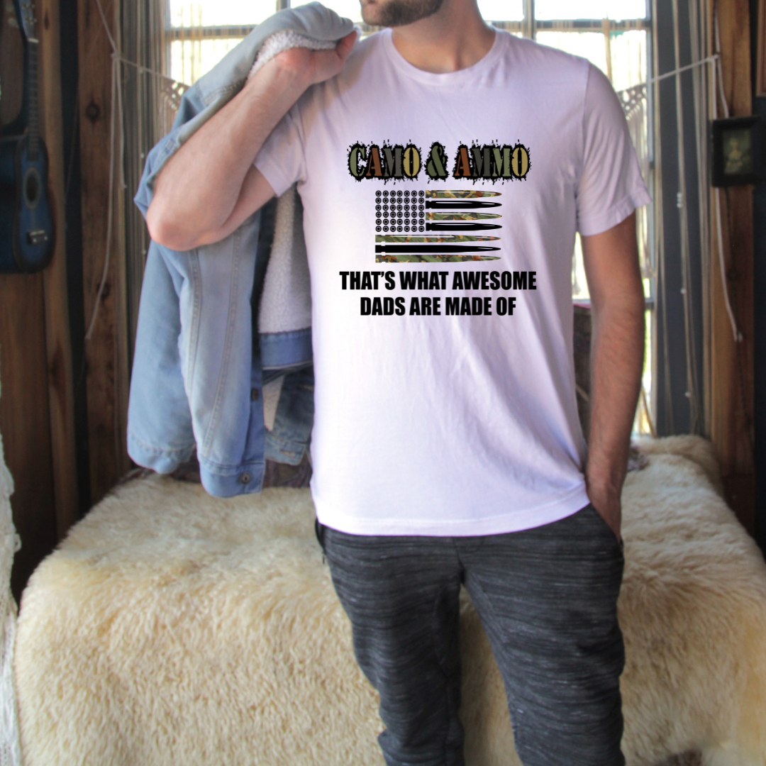 Camo & Ammo Awesome Dad Top Design