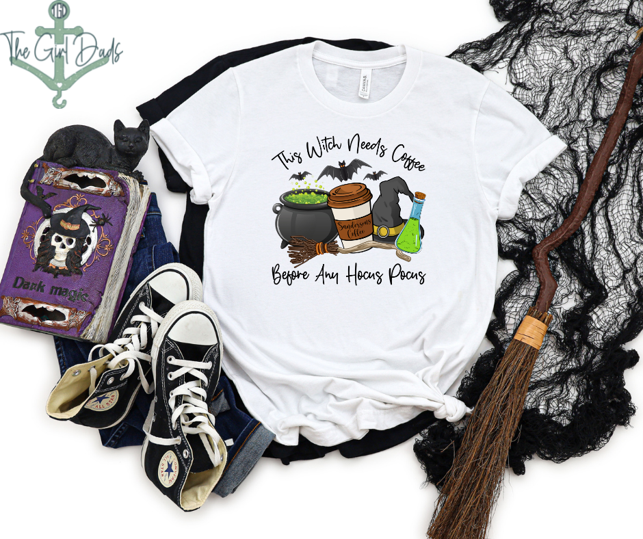 This Witch Needs Coffee Top Design