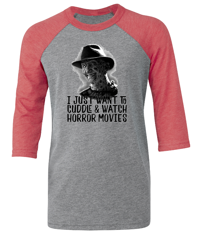 Cuddle And Watch Horror Movies Freddy Top Design