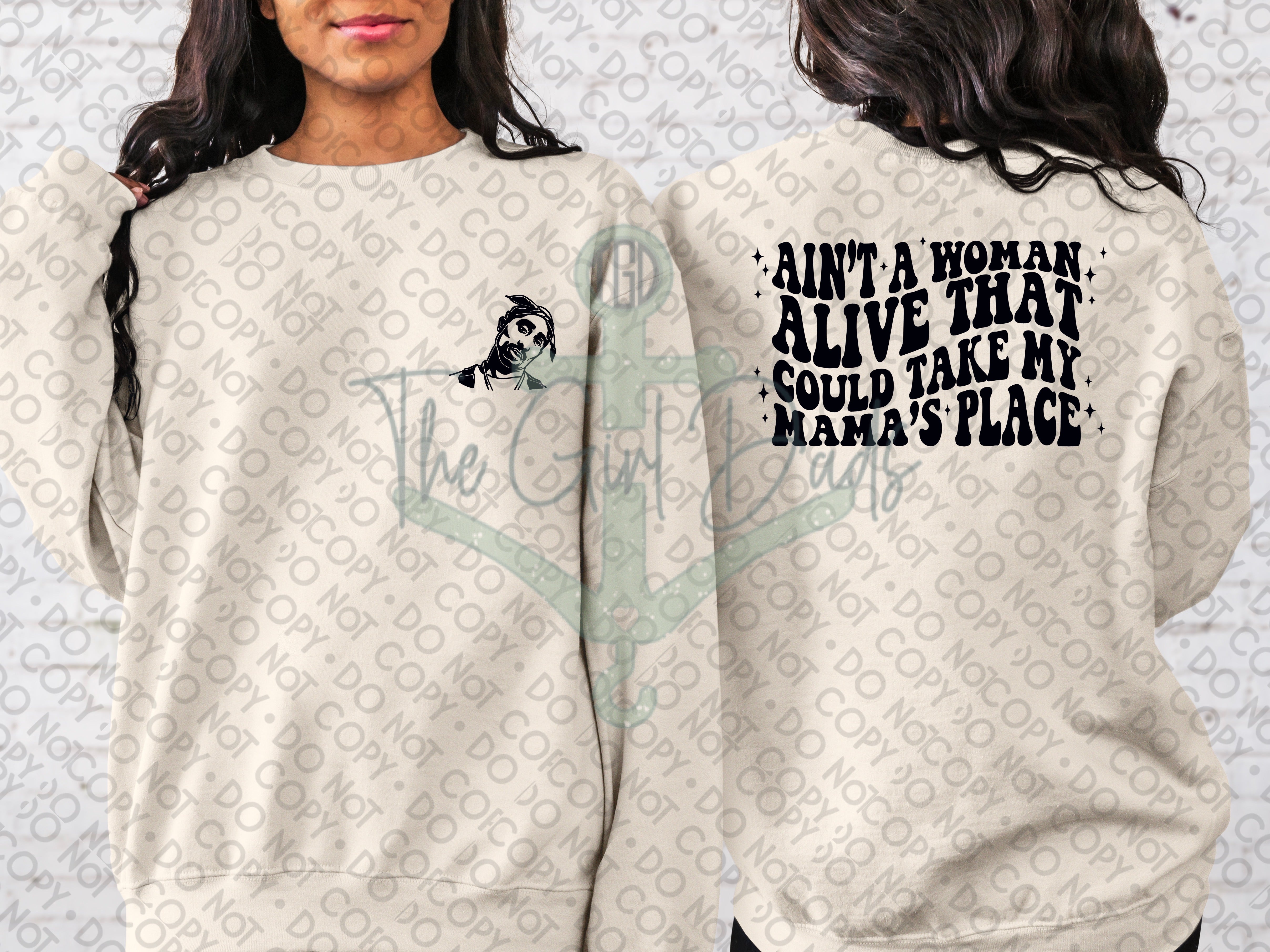 Ain't A Women Alive (Front & Back) Top Design