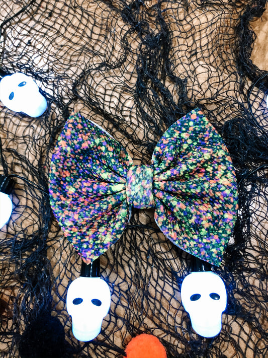 Halloween Confetti II Bow