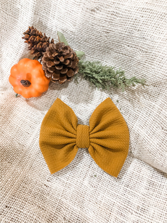 Mustard Madness Bow