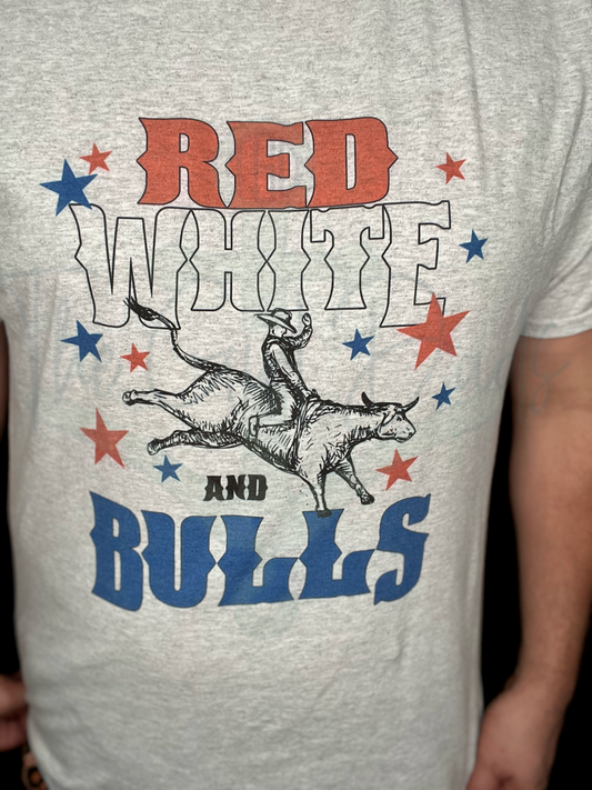 Red, White, and Bulls Tee